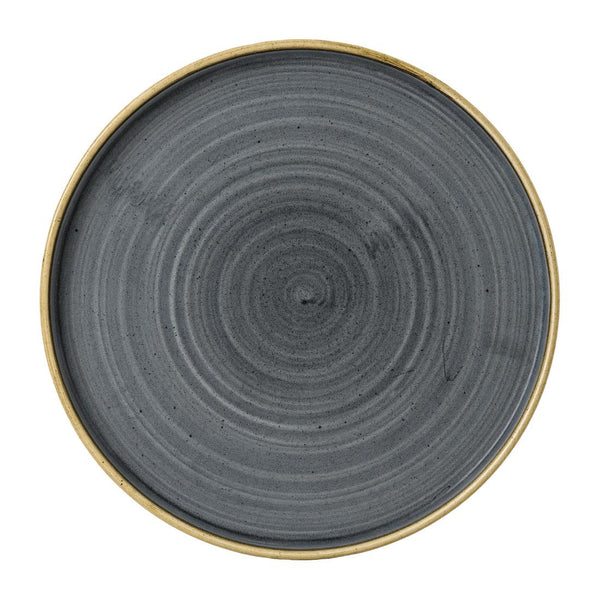 Stonecast Blueberry Walled Plate 8 1/4 " (Box 6)