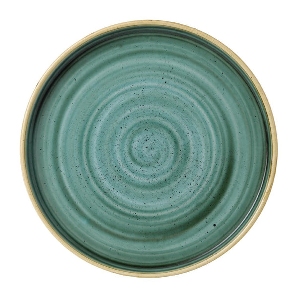 Stonecast Samphire Green Walled Plate 8 1/4 " (Box 6)