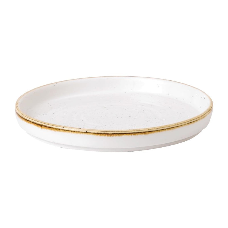 Stonecast Barley White Walled Plate 6 1/8 " (Box 6)