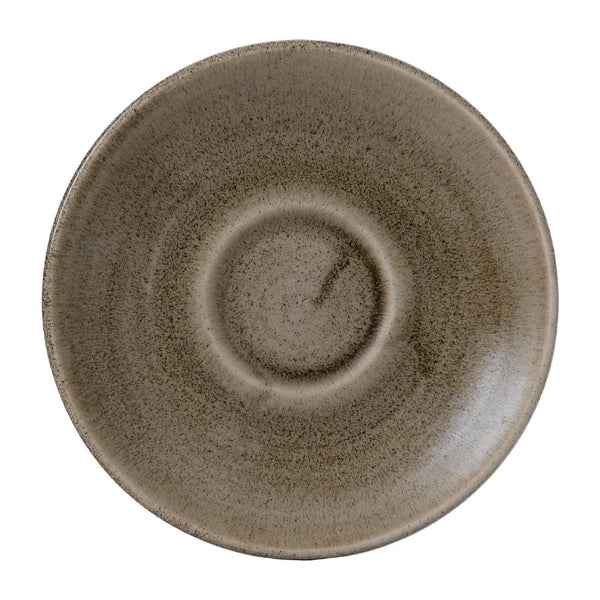 Stonecast Patina Antique Taupe Saucer 6 1/4 " (Pack of 12)