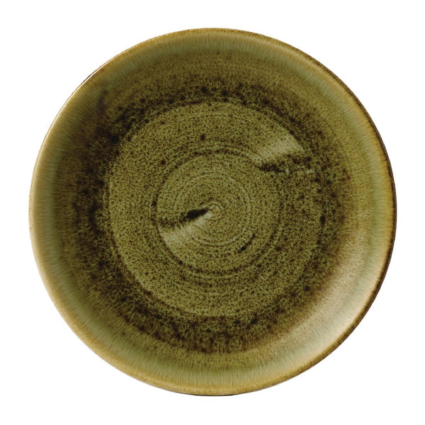 Stonecast Plume Olive Coupe Plate 11 1/4 " (Pack of 12)