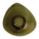 Stonecast Plume Olive Dreieckige Schüssel, 633 ml, 12 Stück