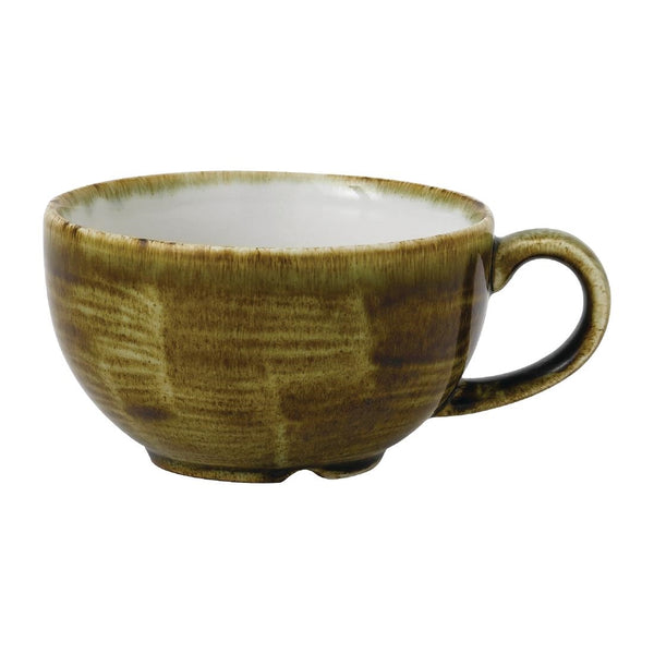 Stonecast Plume Olive Cappuccino Cup 8oz (Pack of 12)
