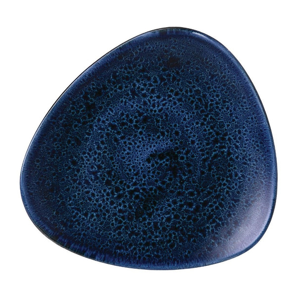 Stonecast Plume Ultramarine Triangle Plate 9 " (Pack of 12)