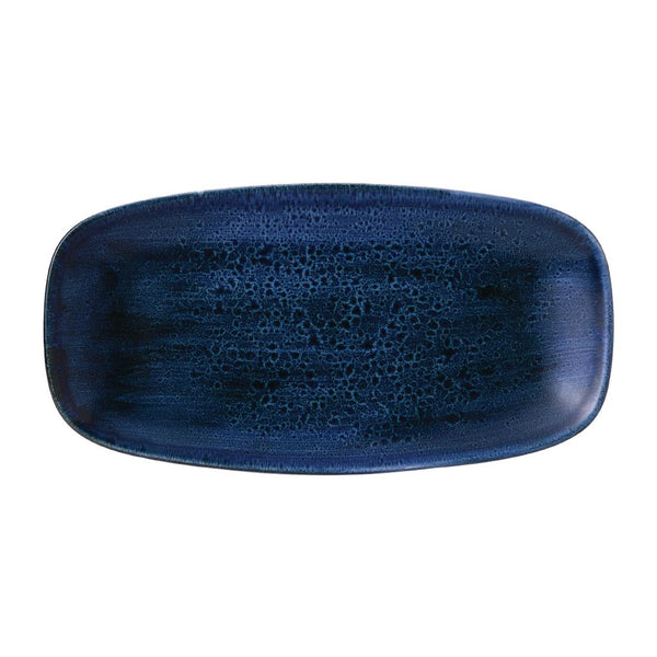 Stonecast Plume Ultramarine Chefs' Oblong Plate No. 3 11 3/4 x 6 " (Pack of 12)