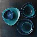 Stonecast Aqueous Lagoon Triangle Bowl 21oz (Box 12)