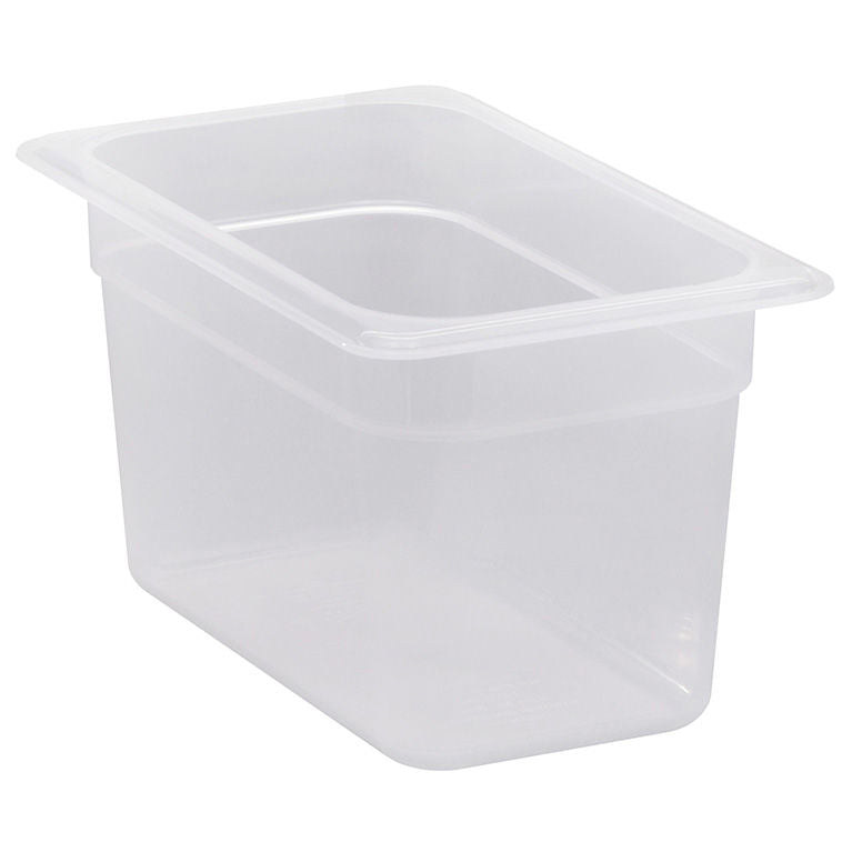 Cambro 150 mm tiefe 1/4 durchscheinende GN-Pfanne aus Polypropylen 