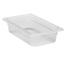 Poêle GN en polypropylène translucide Cambro, 65 mm de profondeur, 1/4 