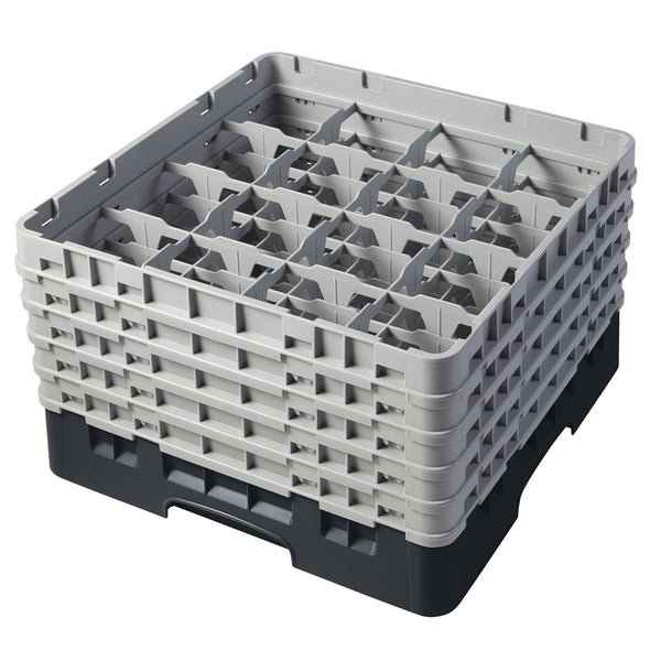 H257mm Black 16 Compartment Camrack