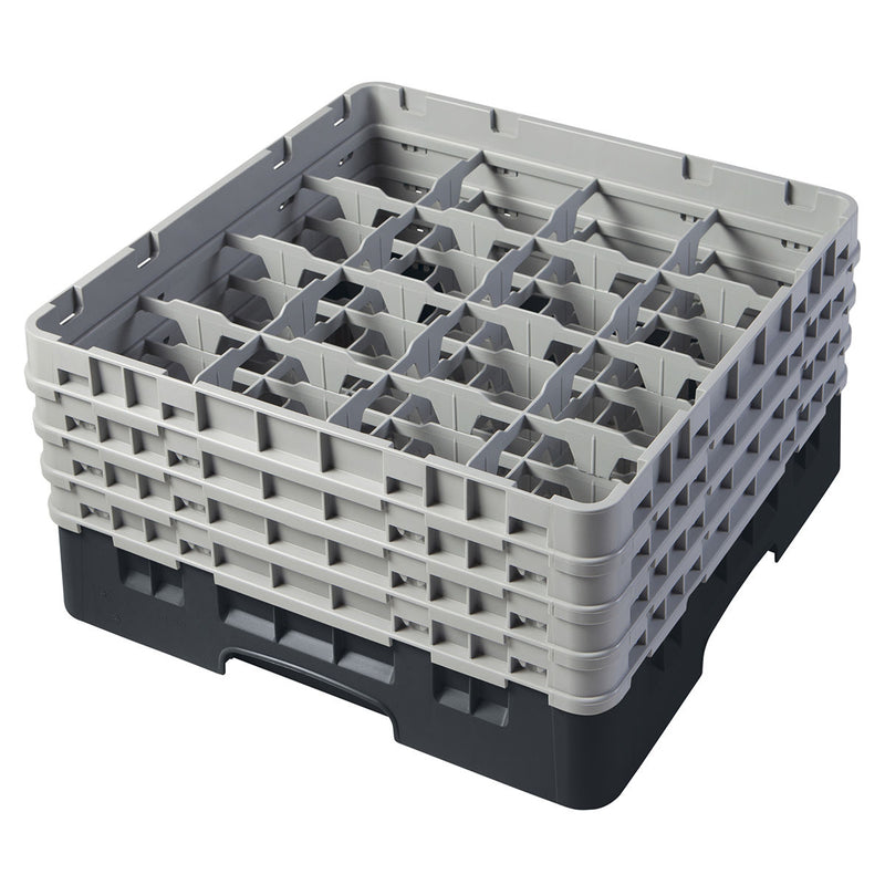 H215mm Black 16 Compartment Camrack