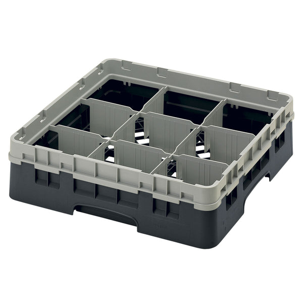 Cambro H92mm Schwarzer Camrack mit 9 Fächern 