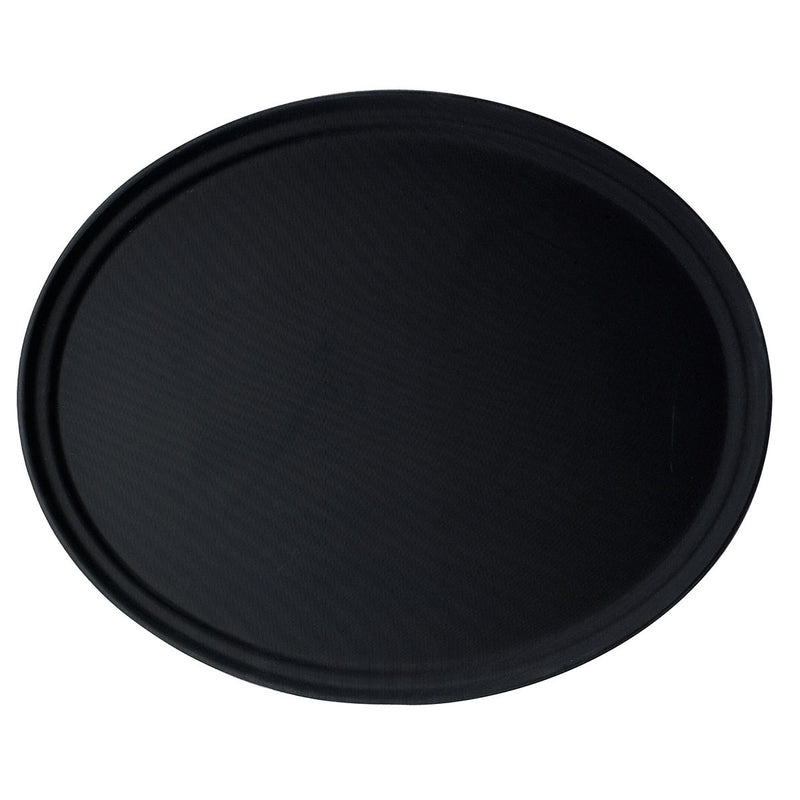 Cambro Black Camtread® Oval Tray 560x685mm