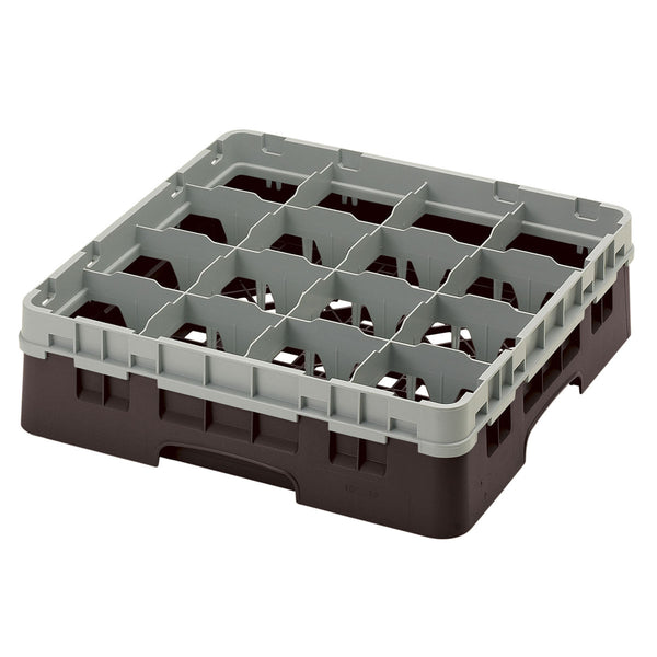 H114mm Brown 16 Compartment Camrack