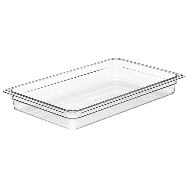 Cambro 65 mm tiefe 1/1 transparente GN-Pfanne aus Polycarbonat 