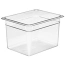 Poêle GN en polycarbonate transparent 1/2 Cambro, 200 mm de profondeur 