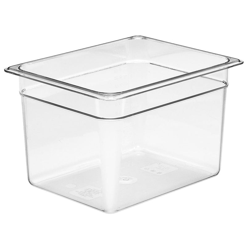 Cambro 200 mm tiefe 1/2 transparente GN-Pfanne aus Polycarbonat 