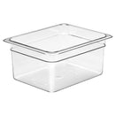 Cambro 150 mm tiefe 1/2 transparente GN-Pfanne aus Polycarbonat 