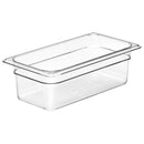 Cambro 100 mm tiefe 1/3 GN-Pfanne aus transparentem Polycarbonat 