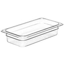 Cambro 65mm Deep 1/3 Clear Polycarbonate GN Pan