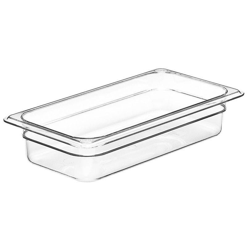 Cambro 65 mm tiefe 1/3 transparente GN-Pfanne aus Polycarbonat 