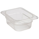 Cambro 65mm Deep 1/8 Clear Polycarbonate GN Pan