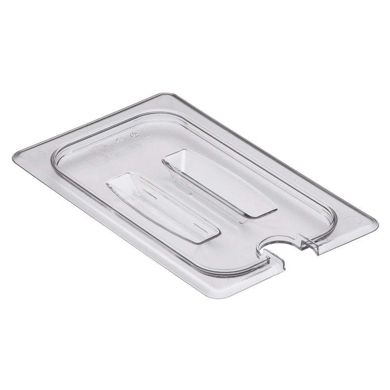 Clear 1/4 GN Notched Cover w/Handle