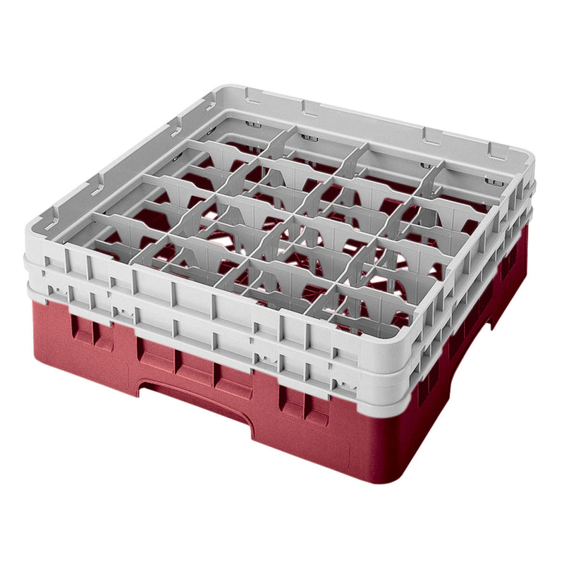 H133 mm Cranberry Camrack mit 16 Fächern