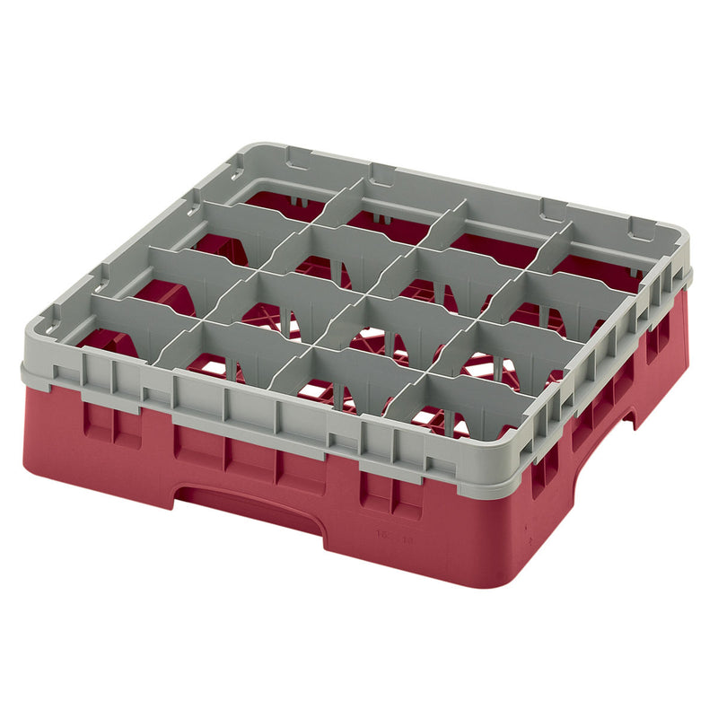 H114 mm Cranberry Camrack mit 16 Fächern