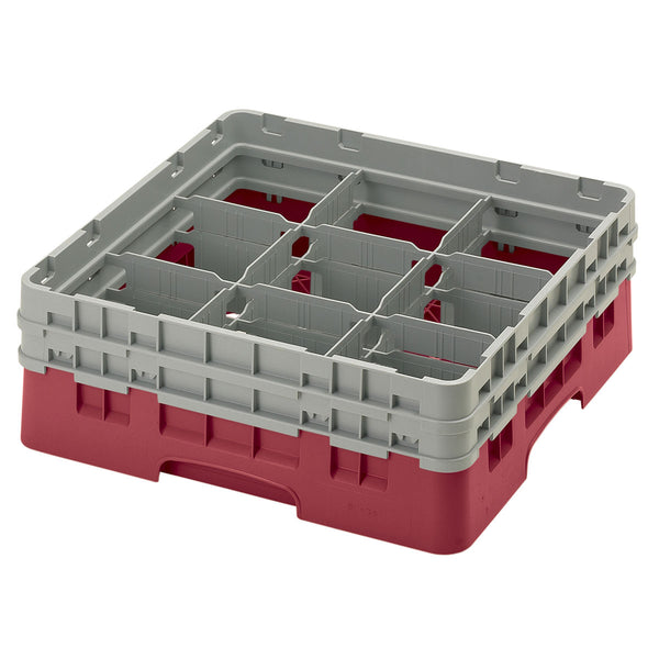 H133mm Cranberry 9 Compartment Camrack