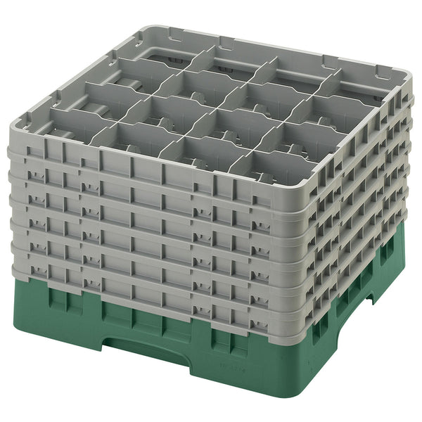 H320mm Green 16 Compartment Camrack