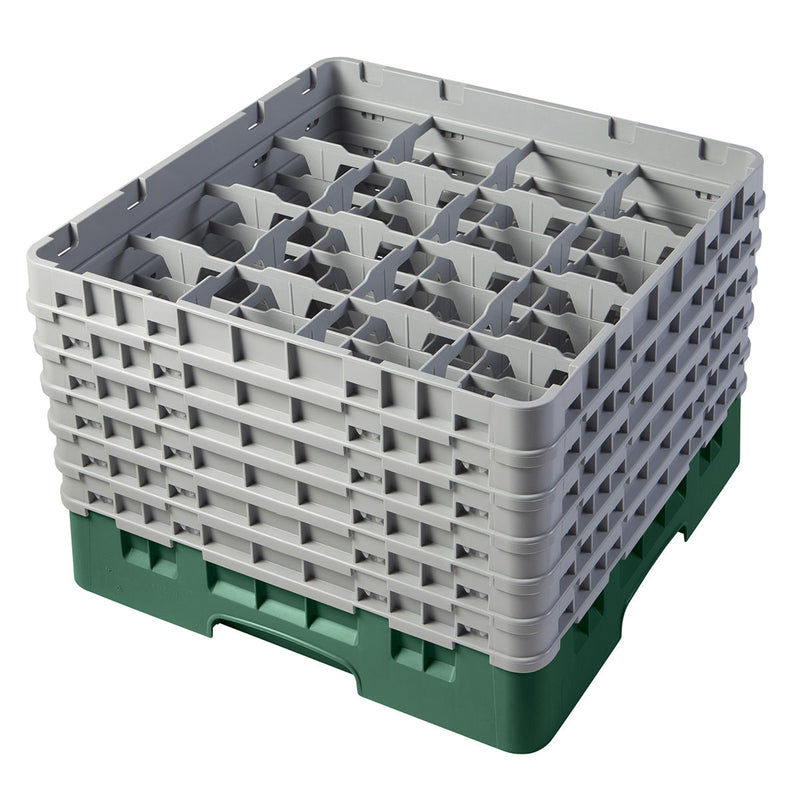 H298mm Green 16 Compartment Camrack