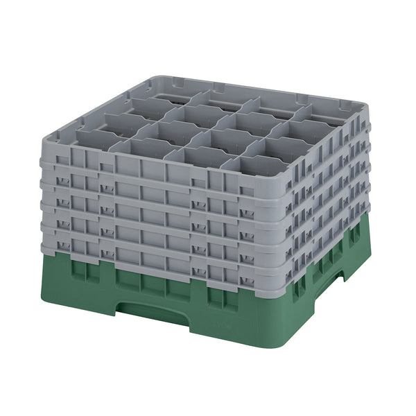 H279mm Green 16 Compartment Camrack