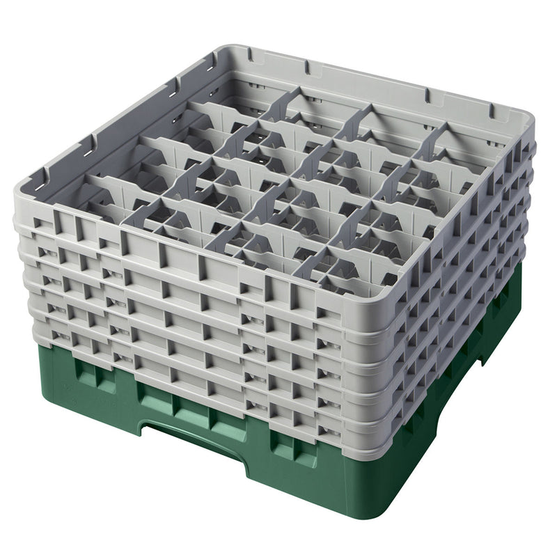 H257mm Green 16 Compartment Camrack