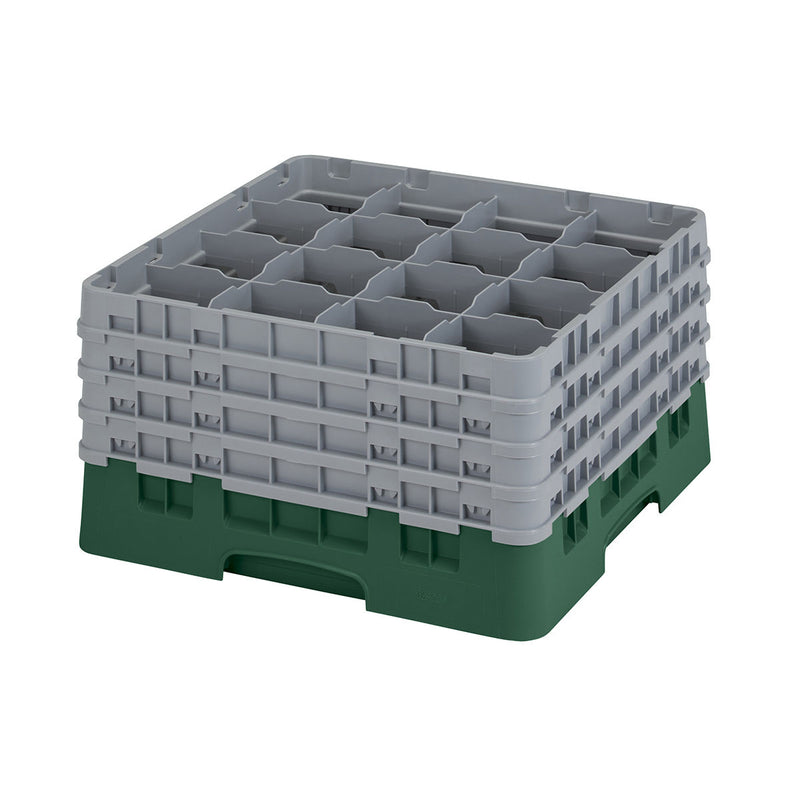 H238mm Green 16 Compartment Camrack