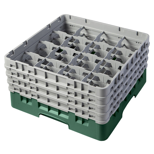 H215mm Green 16 Compartment Camrack