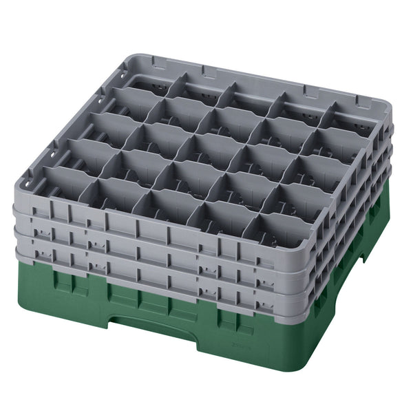 H196mm Green 25 Compartment Camrack