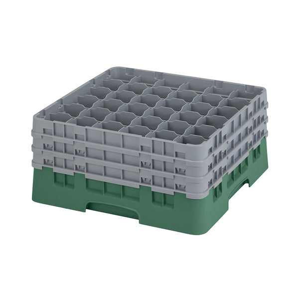 H196mm Green 36 Compartment Camrack