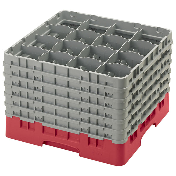 H320mm Red 16 Compartment Camrack