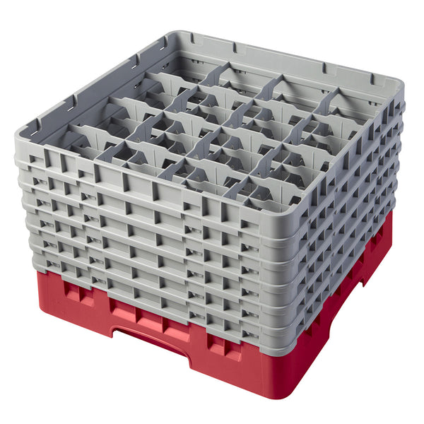 H298mm Red 16 Compartment Camrack