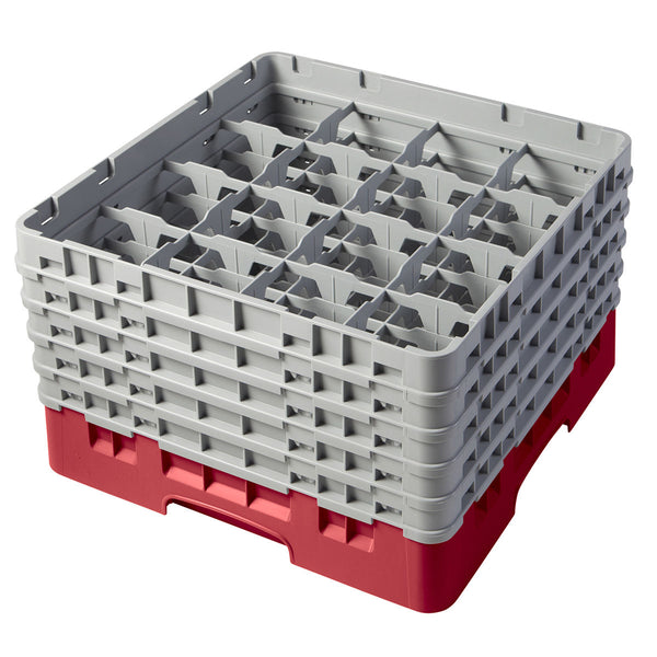 H257mm Red 16 Compartment Camrack