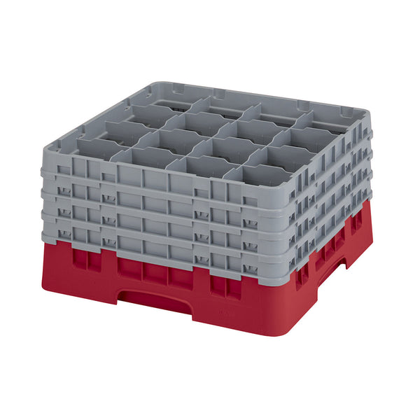 H238mm Red 16 Compartment Camrack