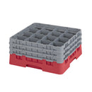 H196mm Red 16 Compartment Camrack