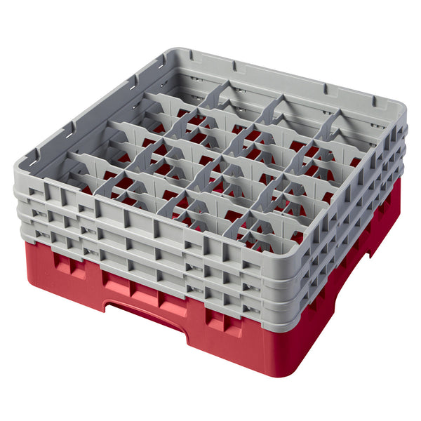 H174mm Red 16 Compartment Camrack