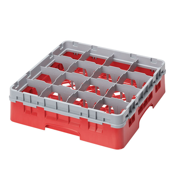 H114mm Red 16 Compartment Camrack