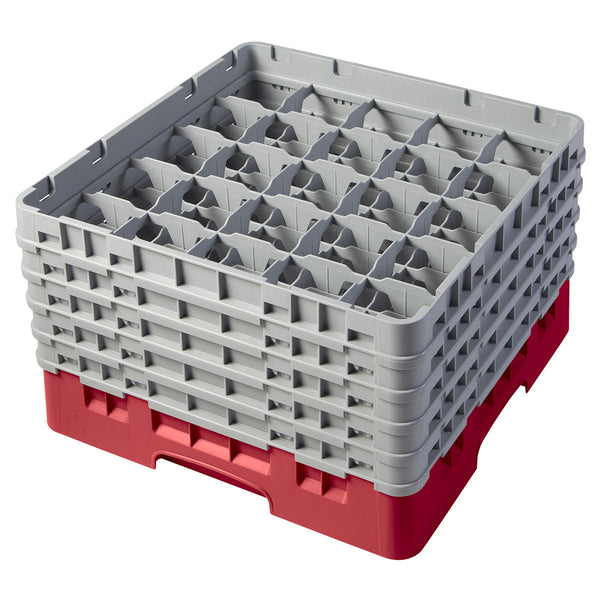 H257mm Red 25 Compartment Camrack