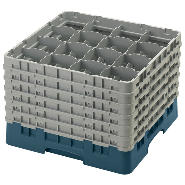 H320mm Teal 16 Compartment Camrack
