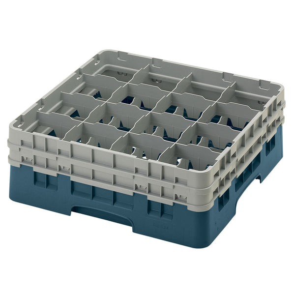 H155mm Teal 16 Compartment Camrack