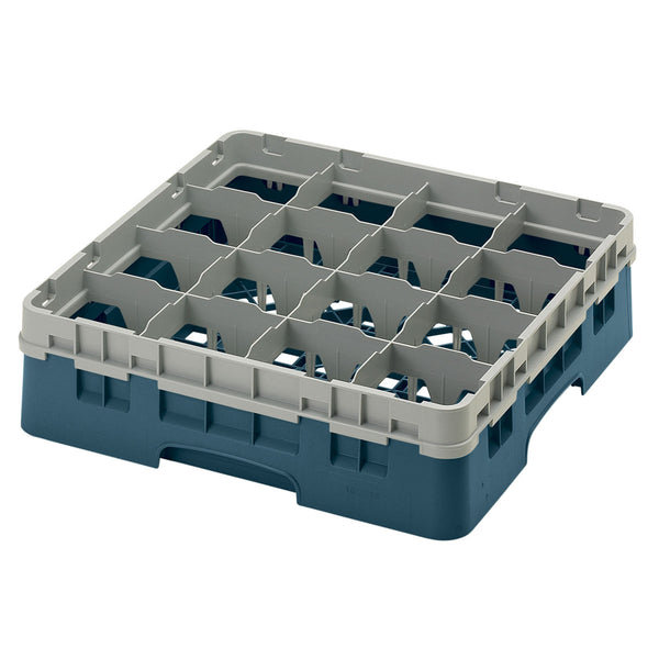 H114mm Teal 16 Compartment Camrack