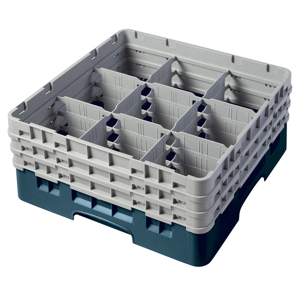 H174mm Teal 9 Compartment Camrack