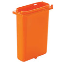 Slim Fountain Jar 10" Deep Orange